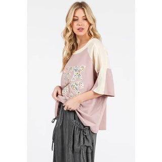 Floral Texas Patch Tee-Tees-Sage + Fig-Stuffology - Where Vintage Meets Modern, A Boutique for Real Women in Crosbyton, TX