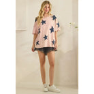 Starlit Denim Patch Tee-Tees-Sage + Fig-Stuffology - Where Vintage Meets Modern, A Boutique for Real Women in Crosbyton, TX