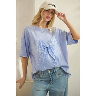 Whimsy Bow Tee-Tees-Sage + Fig-Stuffology - Where Vintage Meets Modern, A Boutique for Real Women in Crosbyton, TX