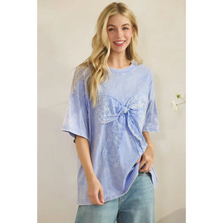 Whimsy Bow Tee-Tees-Sage + Fig-Stuffology - Where Vintage Meets Modern, A Boutique for Real Women in Crosbyton, TX