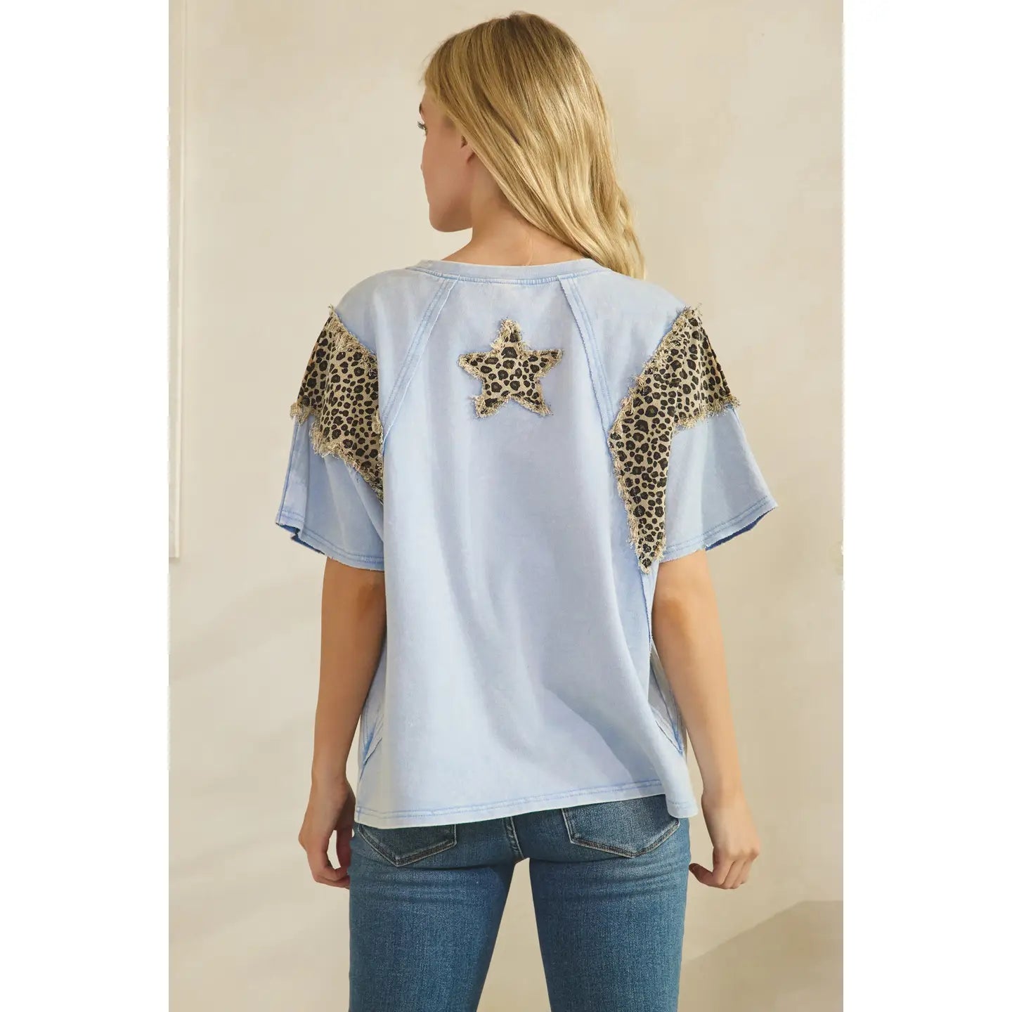 Wild Side Star Top-Tees-Sage + Fig-Stuffology - Where Vintage Meets Modern, A Boutique for Real Women in Crosbyton, TX