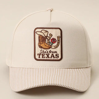 She's From Texas Hat Cap-Hat-Stuffology Boutique -Stuffology - Where Vintage Meets Modern, A Boutique for Real Women in Crosbyton, TX