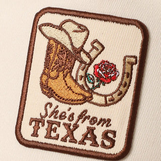 She's From Texas Hat Cap-Hat-Stuffology Boutique -Stuffology - Where Vintage Meets Modern, A Boutique for Real Women in Crosbyton, TX