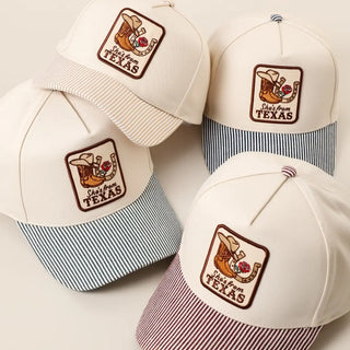 She's From Texas Hat Cap-Hat-Stuffology Boutique -Stuffology - Where Vintage Meets Modern, A Boutique for Real Women in Crosbyton, TX