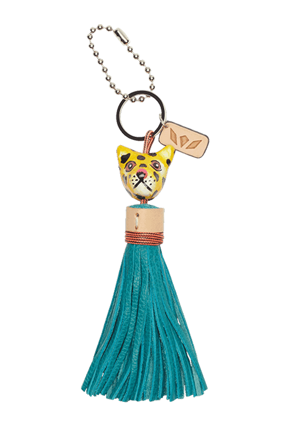 Consuela Rawr Charm, Tiger with Tassel | Stuffology Boutique-keychains-Consuela-Stuffology - Where Vintage Meets Modern, A Boutique for Real Women in Crosbyton, TX