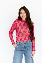 Lace Mesh Tops-MESH TOP-Turquoise Haven-Stuffology - Where Vintage Meets Modern, A Boutique for Real Women in Crosbyton, TX