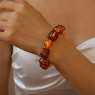 Color-Block Cube Circle Stretch Cord Bracelet | 40B5197-Bracelet-JOSSLYN by wall to wall-Stuffology - Where Vintage Meets Modern, A Boutique for Real Women in Crosbyton, TX