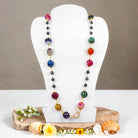 Prism Elegance Agate Necklace-Necklaces-IST Jewelry-Stuffology - Where Vintage Meets Modern, A Boutique for Real Women in Crosbyton, TX
