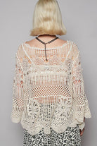 POL Clothing Crochet Cardigan Top-Top-Pol Clothing-Stuffology - Where Vintage Meets Modern, A Boutique for Real Women in Crosbyton, TX