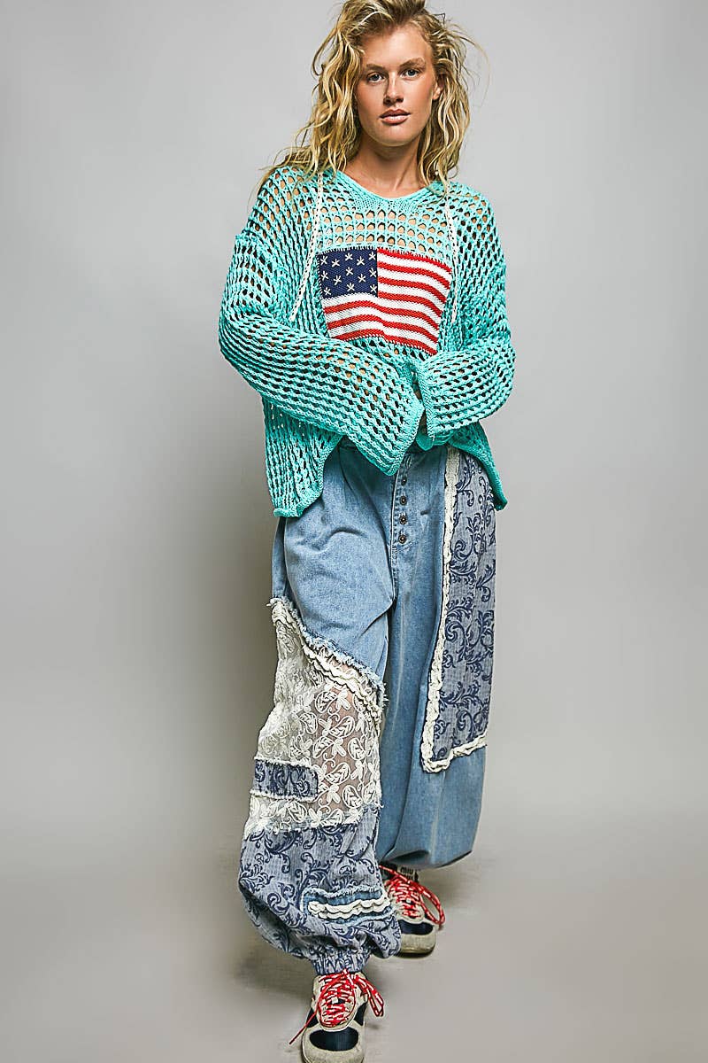 Stars, Stripes & Summer Nights Hoodie-Sweaters-Pol Clothing-Stuffology - Where Vintage Meets Modern, A Boutique for Real Women in Crosbyton, TX