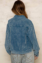 Distressed Hem Corduroy Jacket /Stuffology Boutique-Jackets-Pol Clothing-Stuffology - Where Vintage Meets Modern, A Boutique for Real Women in Crosbyton, TX