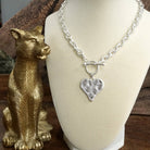 Boho Hammered Heart Front Toggle Necklace – Rustic Gold or Silver-Necklaces-PennyLine inc-Stuffology - Where Vintage Meets Modern, A Boutique for Real Women in Crosbyton, TX