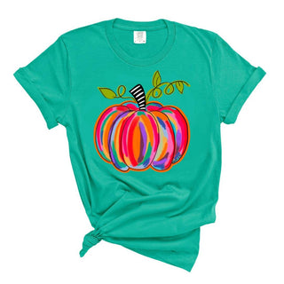 Colorful Pumpkin T-Shirt - Minimum 6-Baxter & Me-Stuffology - Where Vintage Meets Modern, A Boutique for Real Women in Crosbyton, TX