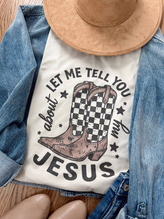 Country Christian Jesus Graphic Tee-Graphic Tees-Willow Poppy-Stuffology - Where Vintage Meets Modern, A Boutique for Real Women in Crosbyton, TX