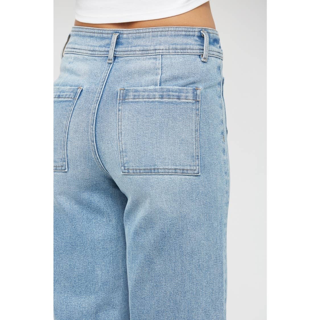 CROPPED WIDE LEG WITH FRONT POCKET-Mica Denim-Stuffology - Where Vintage Meets Modern, A Boutique for Real Women in Crosbyton, TX