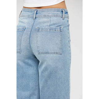 Mica Crop Wide Leg Jeans-Jeans-Mica Denim-Stuffology - Where Vintage Meets Modern, A Boutique for Real Women in Crosbyton, TX