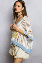 POL Clothing Round Neck Sleeveless Floral Open Crochet Sweater-Sweater Vest-Pol Clothing-Stuffology - Where Vintage Meets Modern, A Boutique for Real Women in Crosbyton, TX