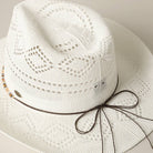 White Sands Beaded Cowboy Hat-Hats-Fashion City-Stuffology - Where Vintage Meets Modern, A Boutique for Real Women in Crosbyton, TX