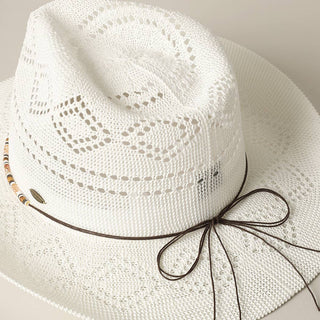White Sands Beaded Cowboy Hat-Hats-Fashion City-Stuffology - Where Vintage Meets Modern, A Boutique for Real Women in Crosbyton, TX