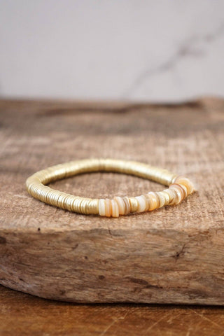 Heishi Bead Bracelet-Bracelets-PennyLine inc-Stuffology - Where Vintage Meets Modern, A Boutique for Real Women in Crosbyton, TX