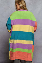 POL Clothing Color Block Maxi Sweater Cardigan-Sweater Cardigan-Pol Clothing-Stuffology - Where Vintage Meets Modern, A Boutique for Real Women in Crosbyton, TX