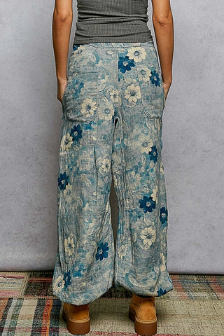 Wildflowers on the Rim Floral Jogger - POL-Joggers-POL Clothing-Stuffology - Where Vintage Meets Modern, A Boutique for Real Women in Crosbyton, TX