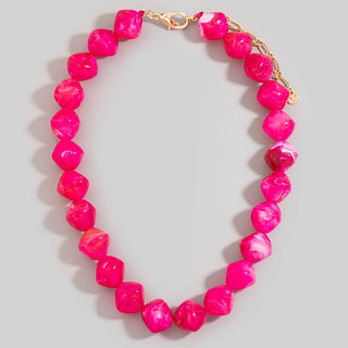 Marble Muse Necklace-Necklaces-The Looks by Fame Accessories-Stuffology - Where Vintage Meets Modern, A Boutique for Real Women in Crosbyton, TX