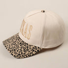 TEXAS Embroidery Leopard Two-Tone Trucker Hat-Hats-Fashion City-Stuffology - Where Vintage Meets Modern, A Boutique for Real Women in Crosbyton, TX