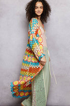 POL Clothing - Crochet Stripe Open-Knit Scalloped Long Sleeve Cardigan-Sweater Cardigan-Pol Clothing-Stuffology - Where Vintage Meets Modern, A Boutique for Real Women in Crosbyton, TX