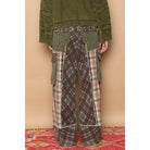 Wide Leg Elastic Waist Contrast Plaid Cargo Pockets Pants /Stuffology Boutique-Pants-Pol Clothing-Stuffology - Where Vintage Meets Modern, A Boutique for Real Women in Crosbyton, TX