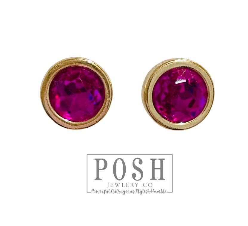 Rhinestone post earring | Stuffology Boutique-Earrings-Pink Panache Brands-Stuffology - Where Vintage Meets Modern, A Boutique for Real Women in Crosbyton, TX