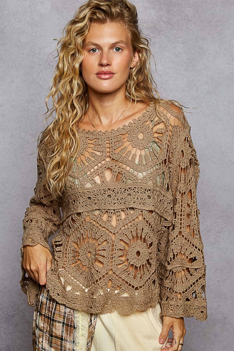 Crochet Dreams Boho Top ✨-Top-Pol Clothing-Stuffology - Where Vintage Meets Modern, A Boutique for Real Women in Crosbyton, TX