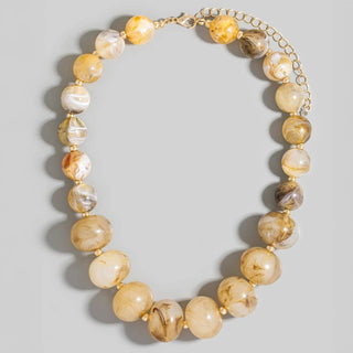 Canyon Stone Beaded Necklace-necklace-The Looks by Fame Accessories-Stuffology - Where Vintage Meets Modern, A Boutique for Real Women in Crosbyton, TX