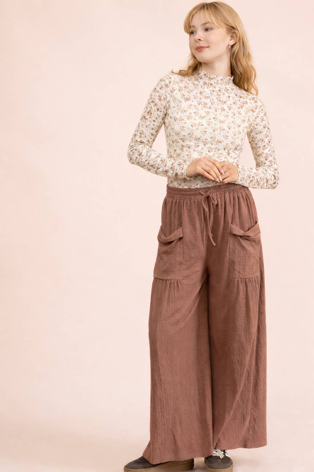 Wide Leg Comfy Knit Pants-VERY J-Stuffology - Where Vintage Meets Modern, A Boutique for Real Women in Crosbyton, TX