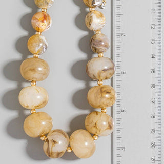 Canyon Stone Beaded Necklace-necklace-The Looks by Fame Accessories-Stuffology - Where Vintage Meets Modern, A Boutique for Real Women in Crosbyton, TX