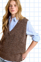 Collared Contrast Stripe Button Down Shirt-La Miel-Stuffology - Where Vintage Meets Modern, A Boutique for Real Women in Crosbyton, TX