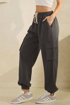 ACID WASH DENIM CARGO JOGGERS-pants-Sage + Fig-Stuffology - Where Vintage Meets Modern, A Boutique for Real Women in Crosbyton, TX