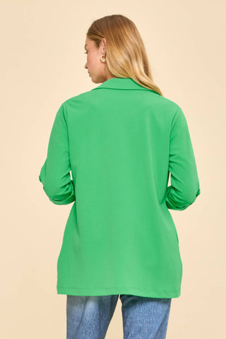 Open Front Boyfriend Blazer-Dear Scarlett-Stuffology - Where Vintage Meets Modern, A Boutique for Real Women in Crosbyton, TX