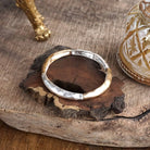 Boho Stretchy Minimalist Bangle Raw Textured Worn Gold-Bracelets-PennyLine inc-Stuffology - Where Vintage Meets Modern, A Boutique for Real Women in Crosbyton, TX