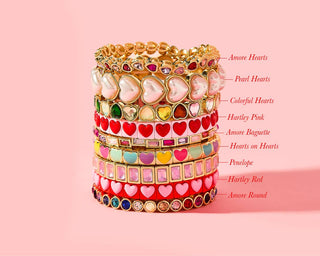 Sweetheart Stretch Bracelet for Girls-Bracelets-Taylor Elliott Designs-Stuffology - Where Vintage Meets Modern, A Boutique for Real Women in Crosbyton, TX
