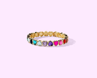 Sweetheart Stretch Bracelet for Girls-Bracelets-Taylor Elliott Designs-Stuffology - Where Vintage Meets Modern, A Boutique for Real Women in Crosbyton, TX
