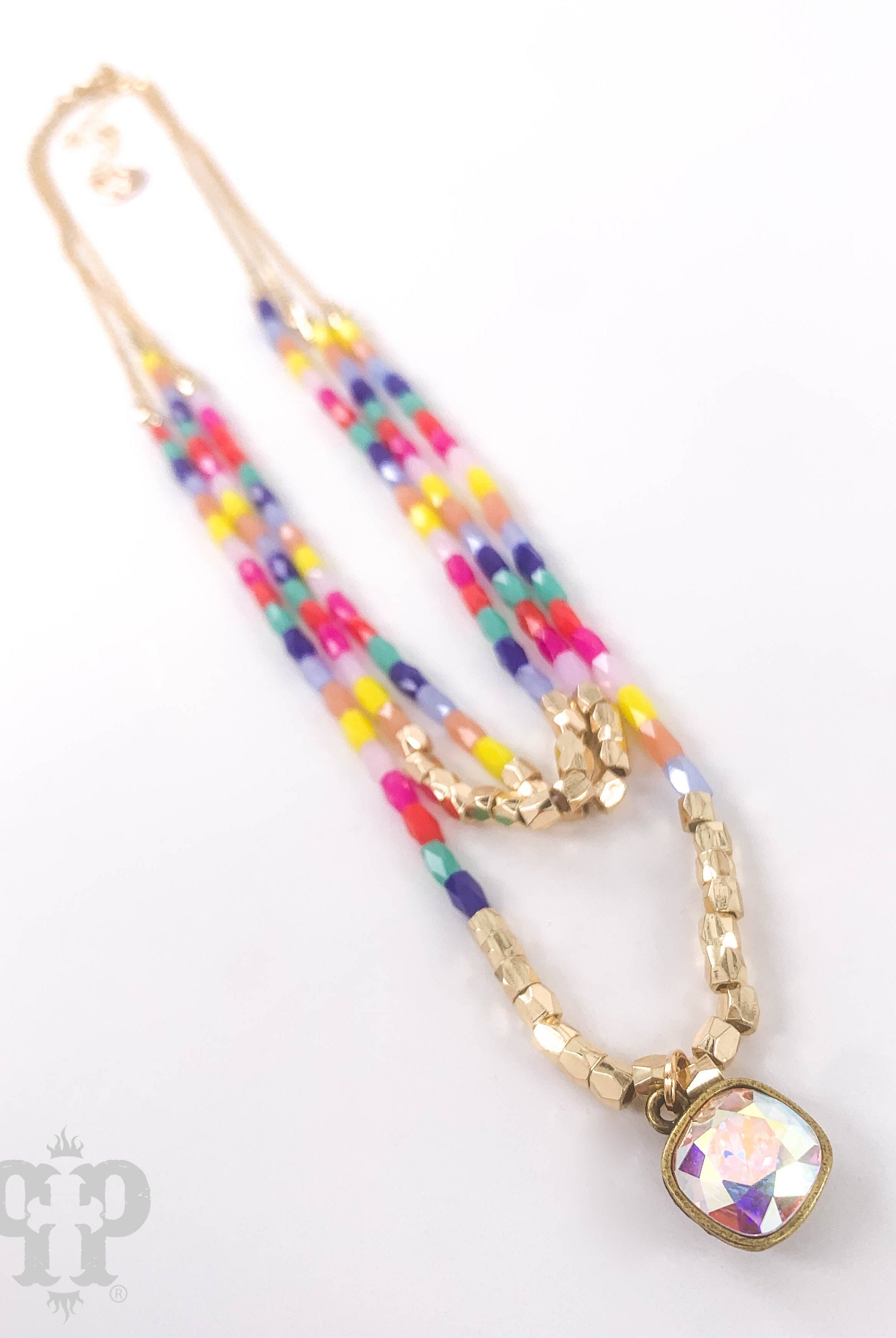 Faceted bead necklace | Stuffology Boutique-Necklaces-Pink Panache Brands-Stuffology - Where Vintage Meets Modern, A Boutique for Real Women in Crosbyton, TX