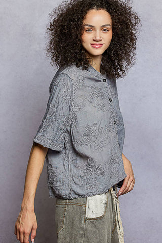 POL Clothing Lightweight Floral Crochet Hoodie Top-Crochet Top-Pol Clothing-Stuffology - Where Vintage Meets Modern, A Boutique for Real Women in Crosbyton, TX