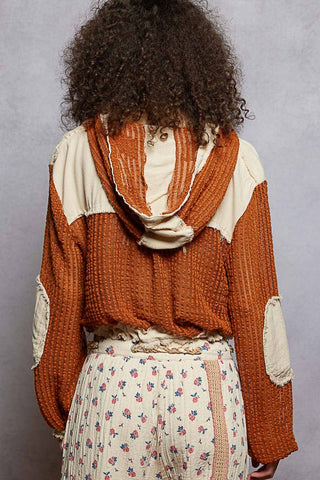 POL Clothing Open Knit Frayed Jacket-Jackets-Pol Clothing-Stuffology - Where Vintage Meets Modern, A Boutique for Real Women in Crosbyton, TX