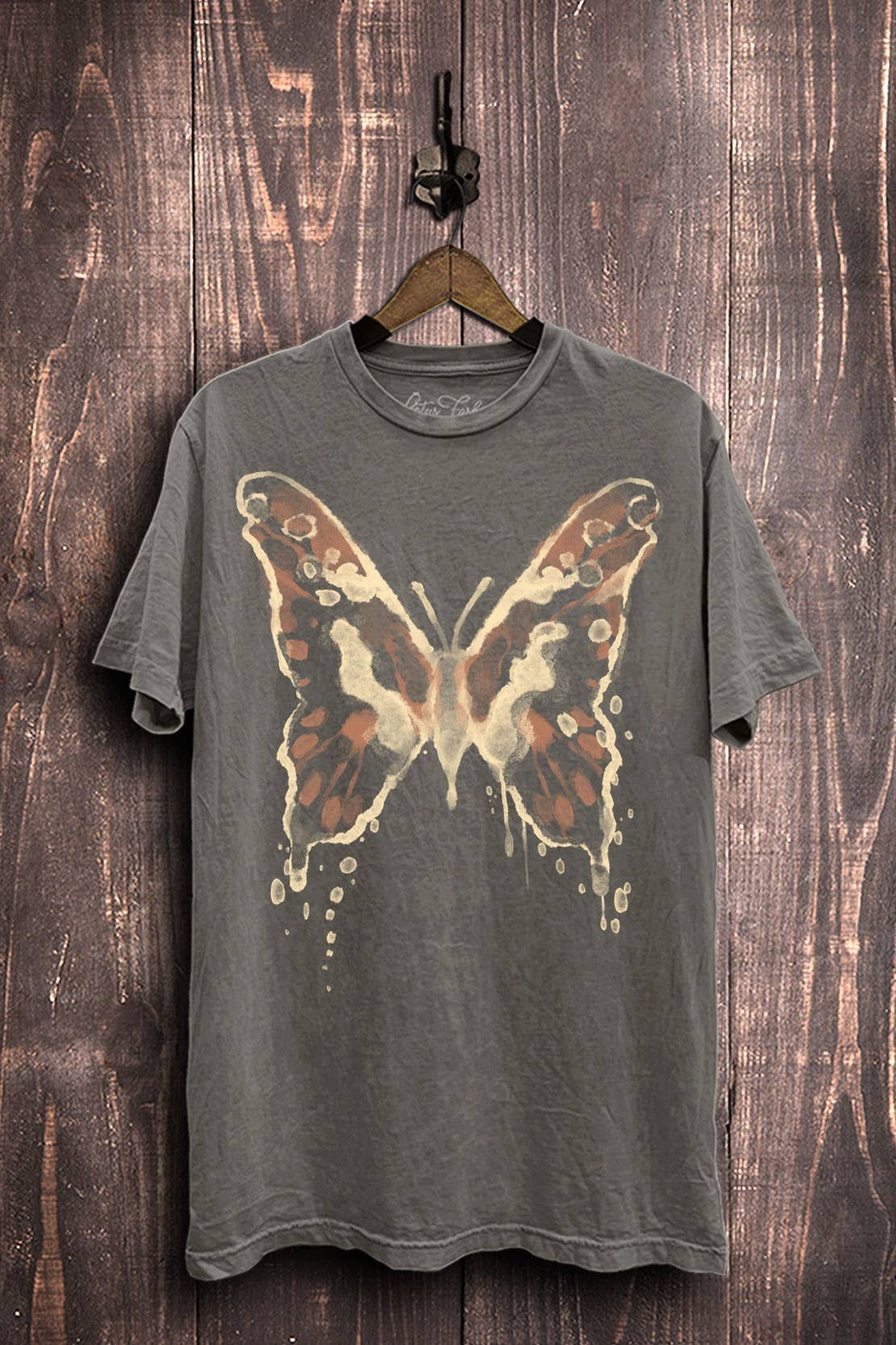 Butterfly Graphic Tee-Graphic Tees-Lotus Fashion Collection-Stuffology - Where Vintage Meets Modern, A Boutique for Real Women in Crosbyton, TX