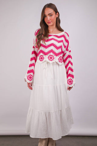 Elastic Waist Tiered Maxi Skirt-Skirts-VERY J-Stuffology - Where Vintage Meets Modern, A Boutique for Real Women in Crosbyton, TX
