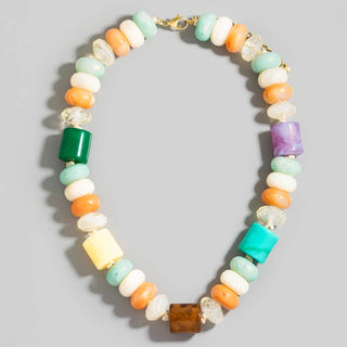 Color Story Beaded Necklace-Necklaces-The Looks by Fame Accessories-Stuffology - Where Vintage Meets Modern, A Boutique for Real Women in Crosbyton, TX