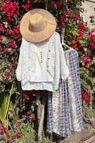 V-neck crochet woven roomy fit cardigan top-Gauze Cardigan-Pol Clothing-Stuffology - Where Vintage Meets Modern, A Boutique for Real Women in Crosbyton, TX
