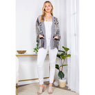 Black and White Women Boho Kimono Jacket | Stuffology Boutique-Kimonos-Young Threads-Stuffology - Where Vintage Meets Modern, A Boutique for Real Women in Crosbyton, TX