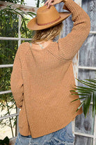POL Clothing - Long sleeve front pocket chenille sweater open cardigan-Sweater Cardigan-Pol Clothing-Stuffology - Where Vintage Meets Modern, A Boutique for Real Women in Crosbyton, TX
